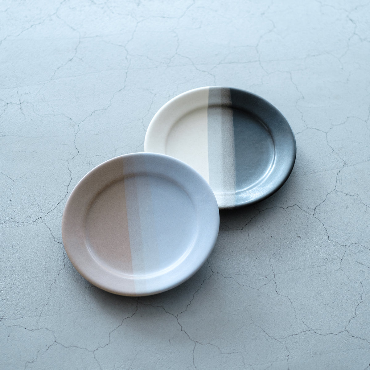 awabi ware｜二彩7寸平皿