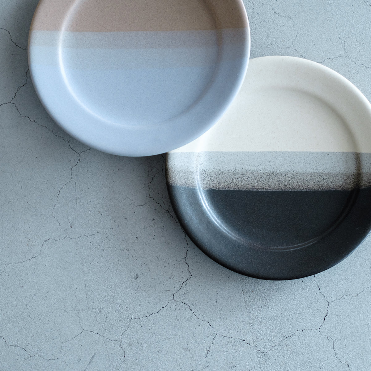 Awabi Ware☆二彩 7寸 平皿 3枚セット awabi ware｜二彩7寸平皿