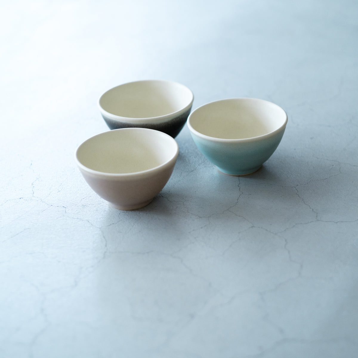 awabi ware｜掛け分け茶碗