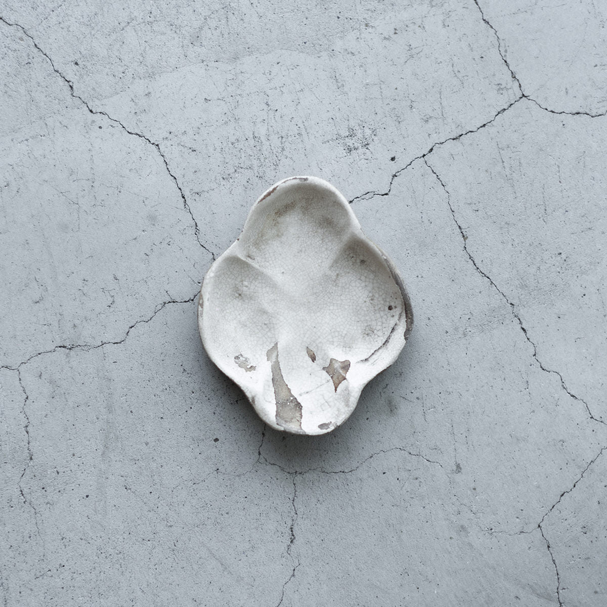 櫻井美奈子 オルミナキルン 中皿 ガラス 作家 器 オルミナキルン orumina kiln *オーバル皿*グレーブループレート