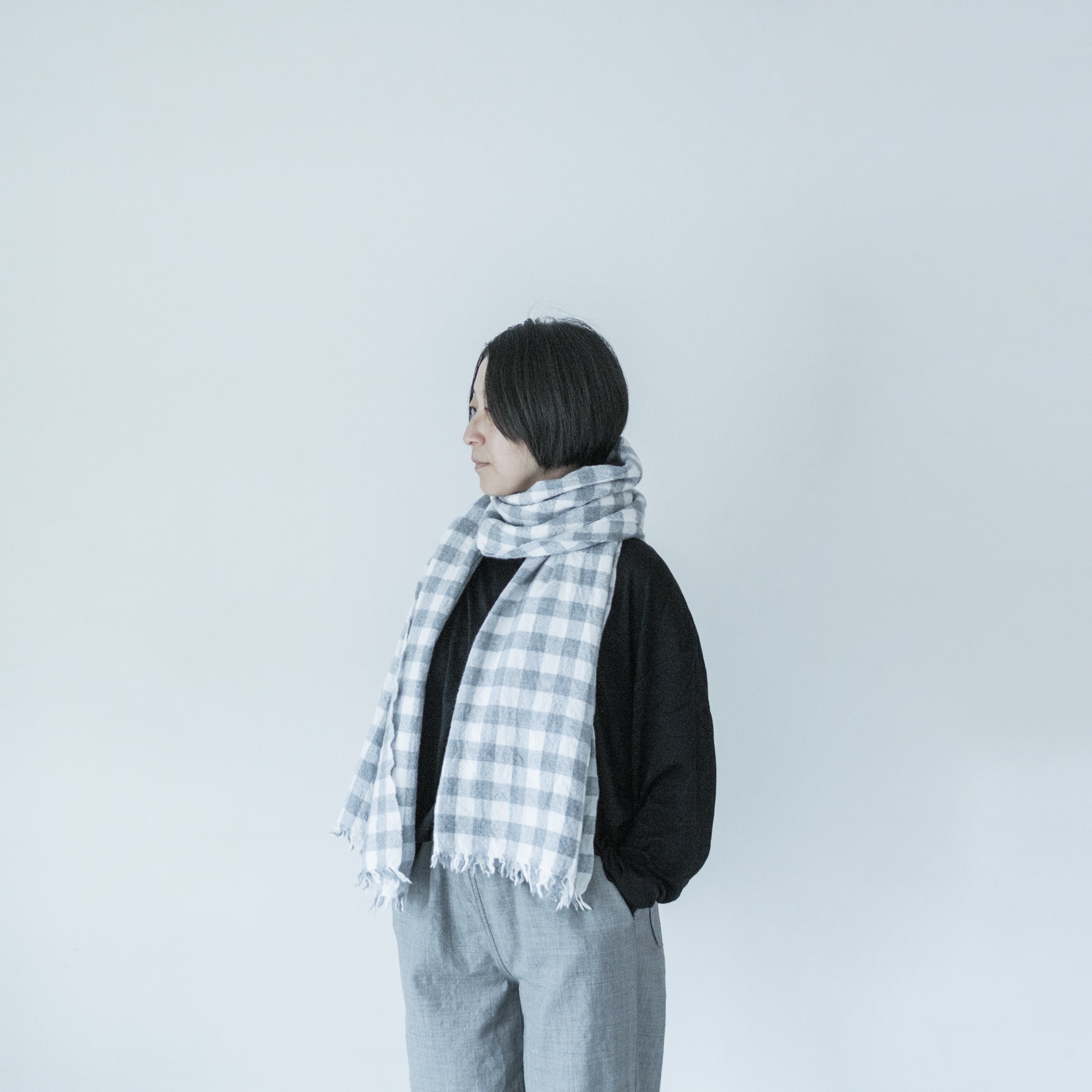 LOCALLY｜02182 gingham check muffler