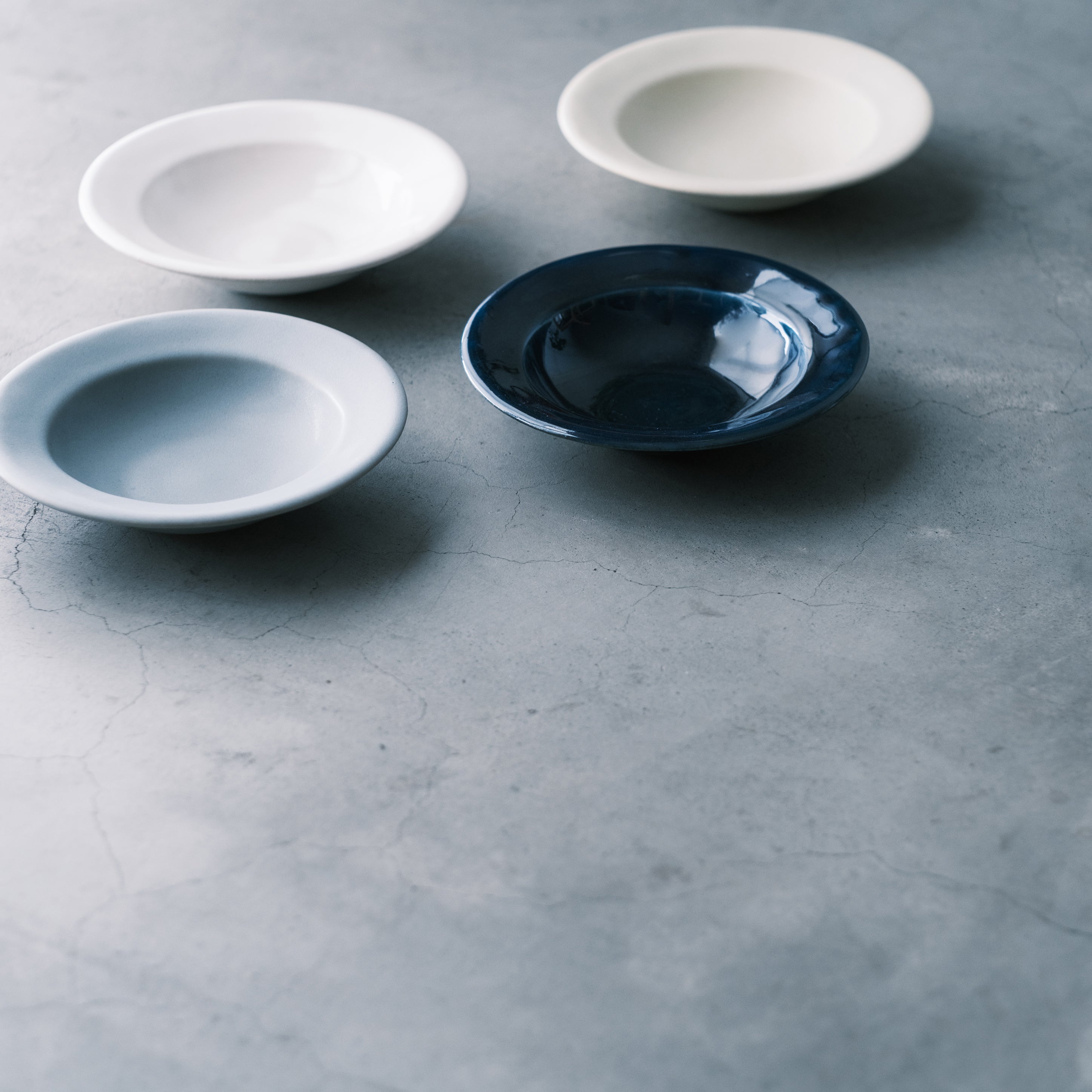 Awabi ware リムスープ皿S 白磁色 2枚セット 【公式通販】