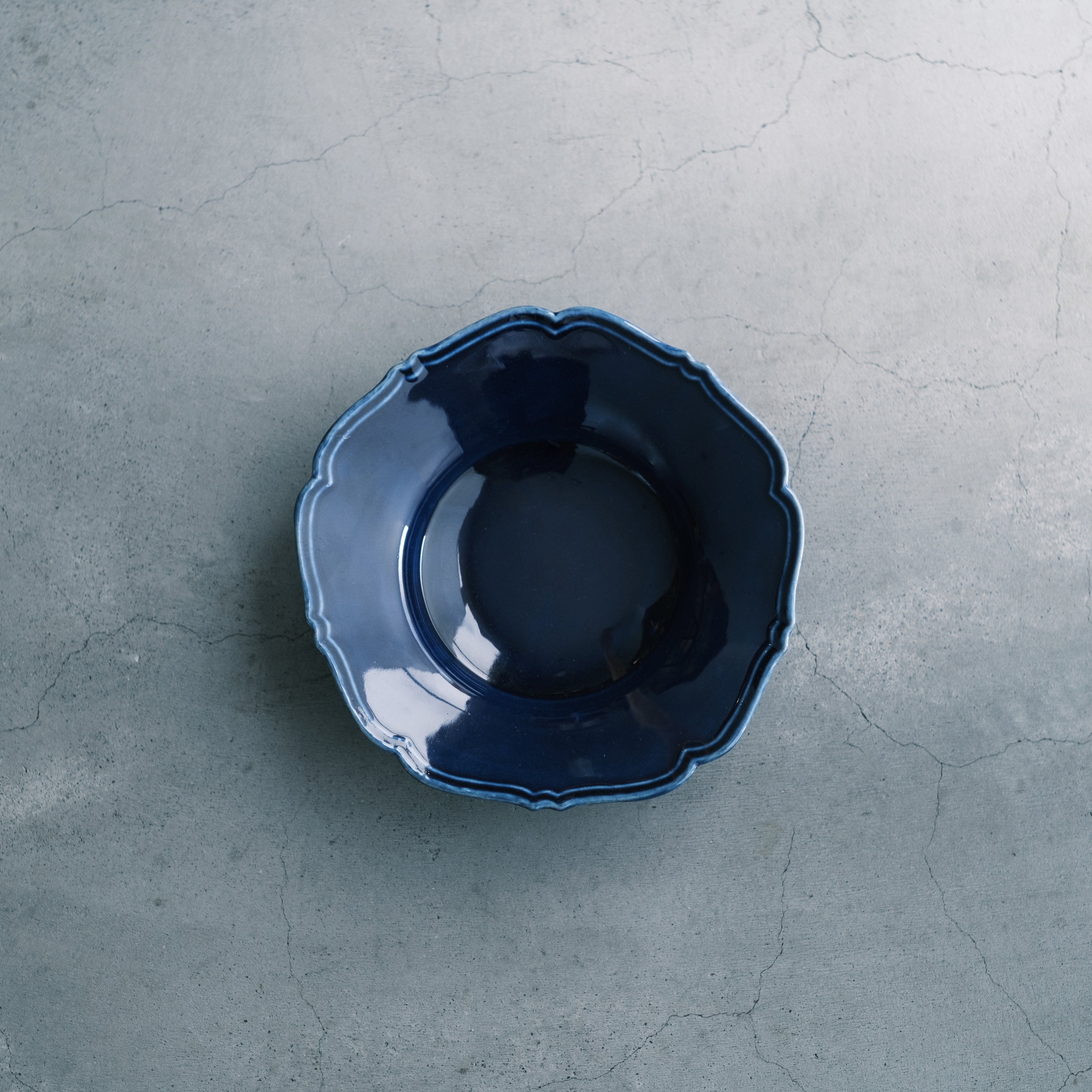 Awabiware あわびウェア 輪花中深皿 4枚 awabi ware｜輪花中深皿
