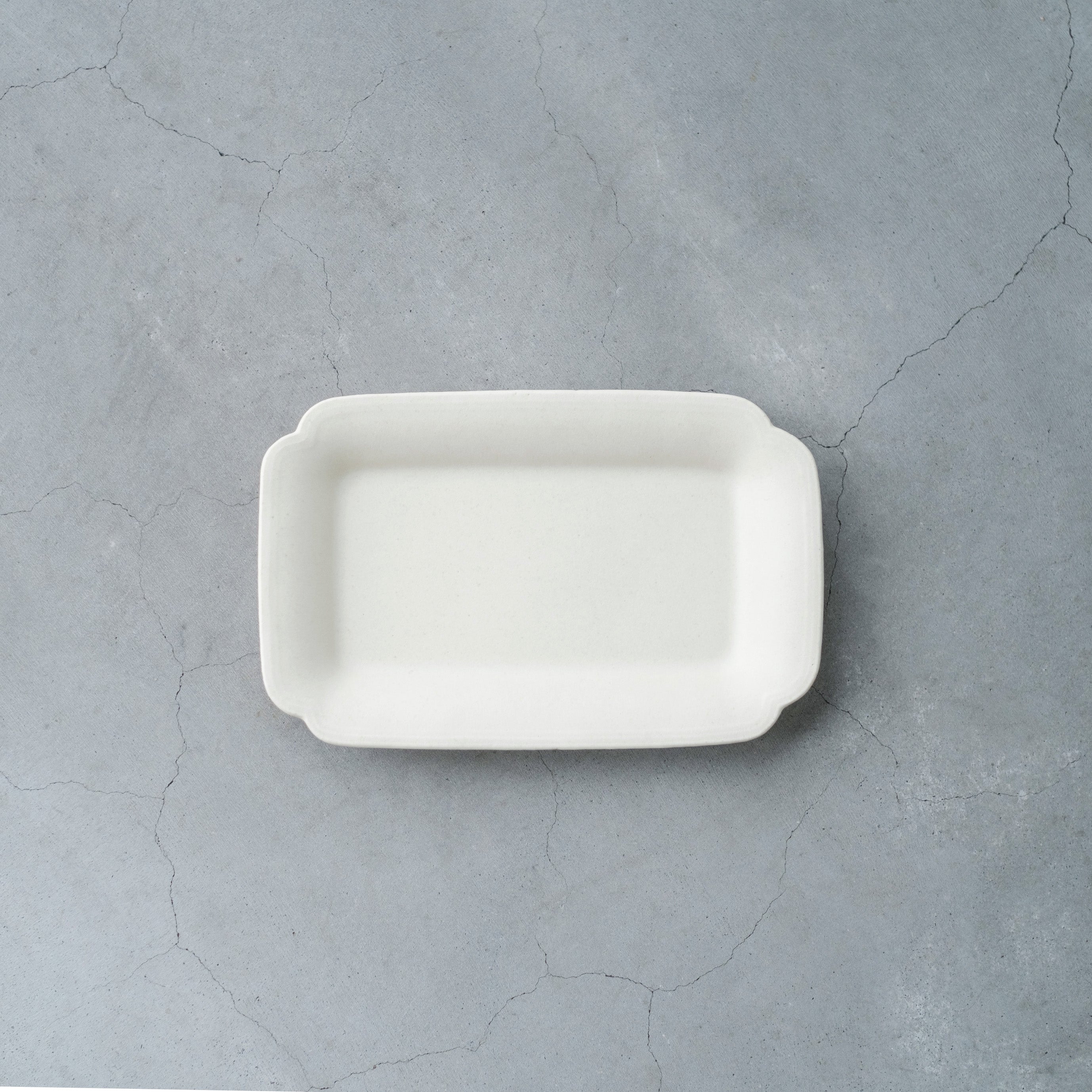 awabi ware｜角切長方皿