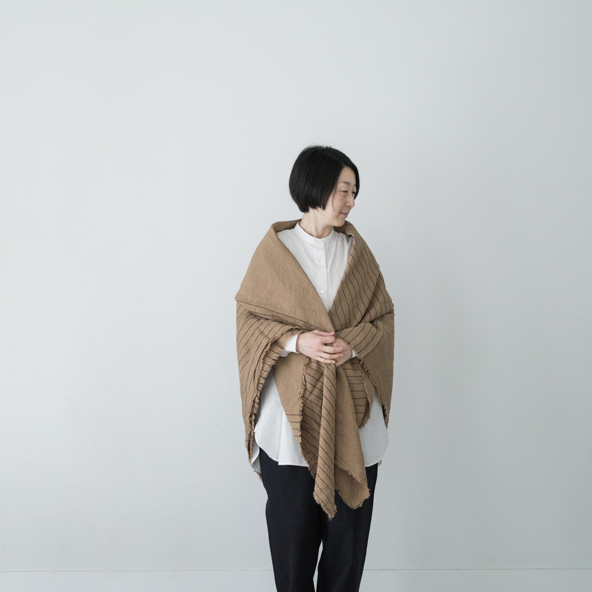 LOCALLY｜01531 先染め linen stole