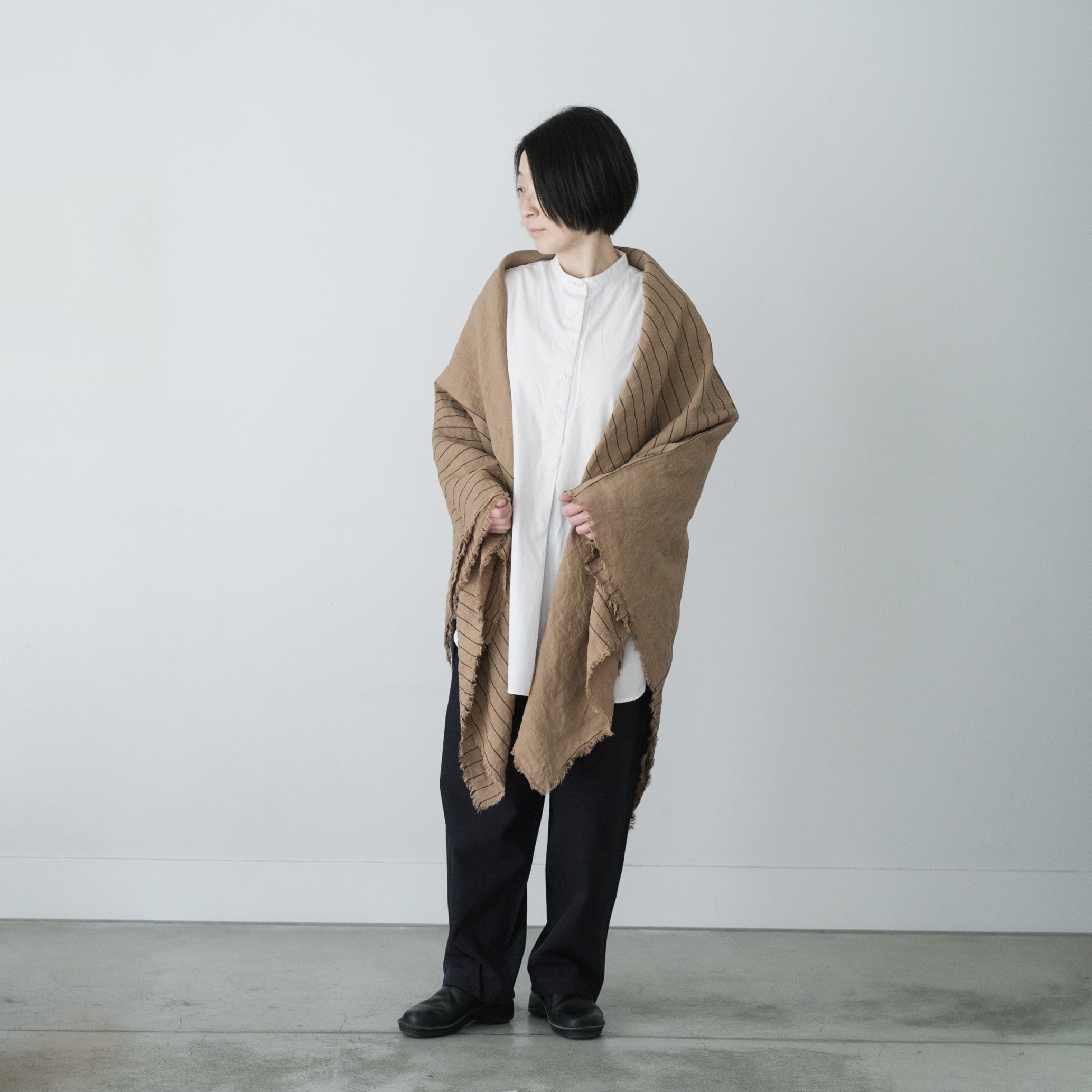 LOCALLY｜01531 先染め linen stole