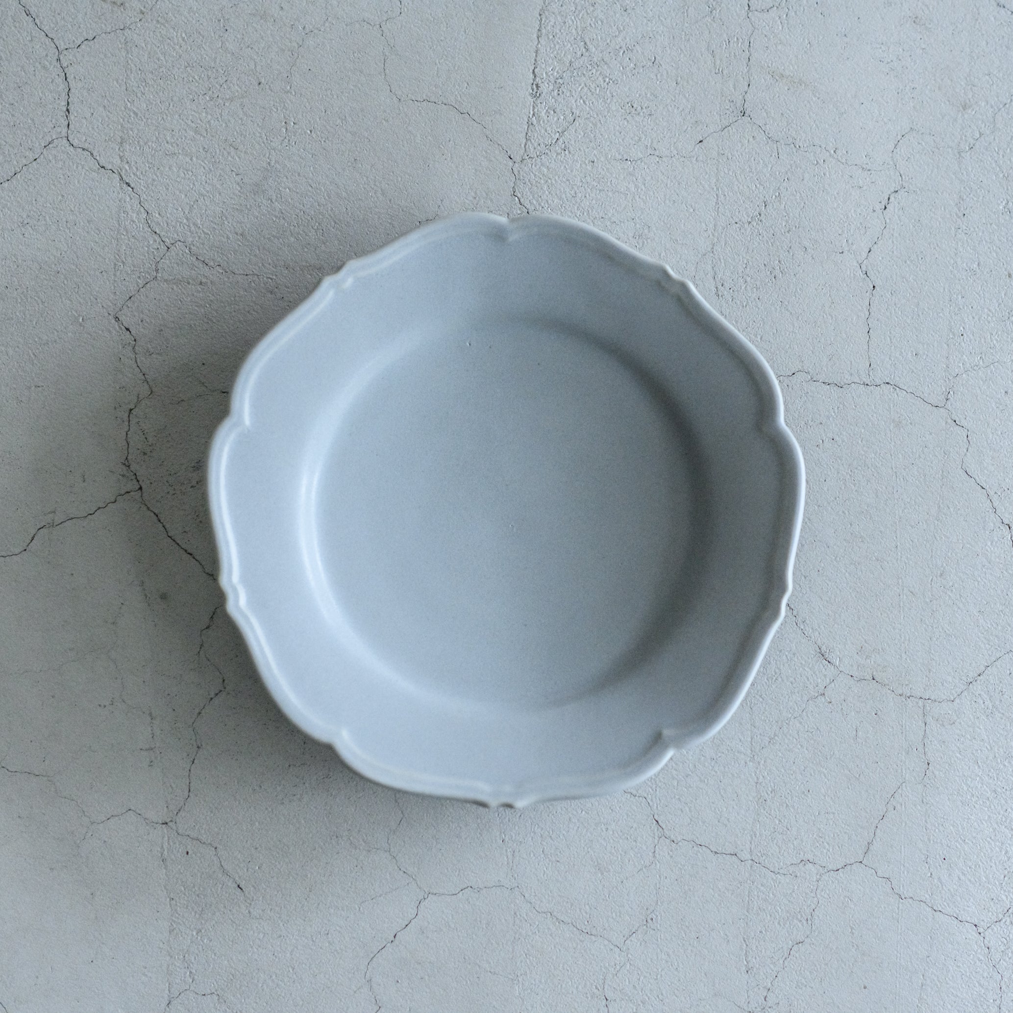 Awabiware * 美品 岡本純一 輪花皿 M 2枚セット awabi ware 岡本