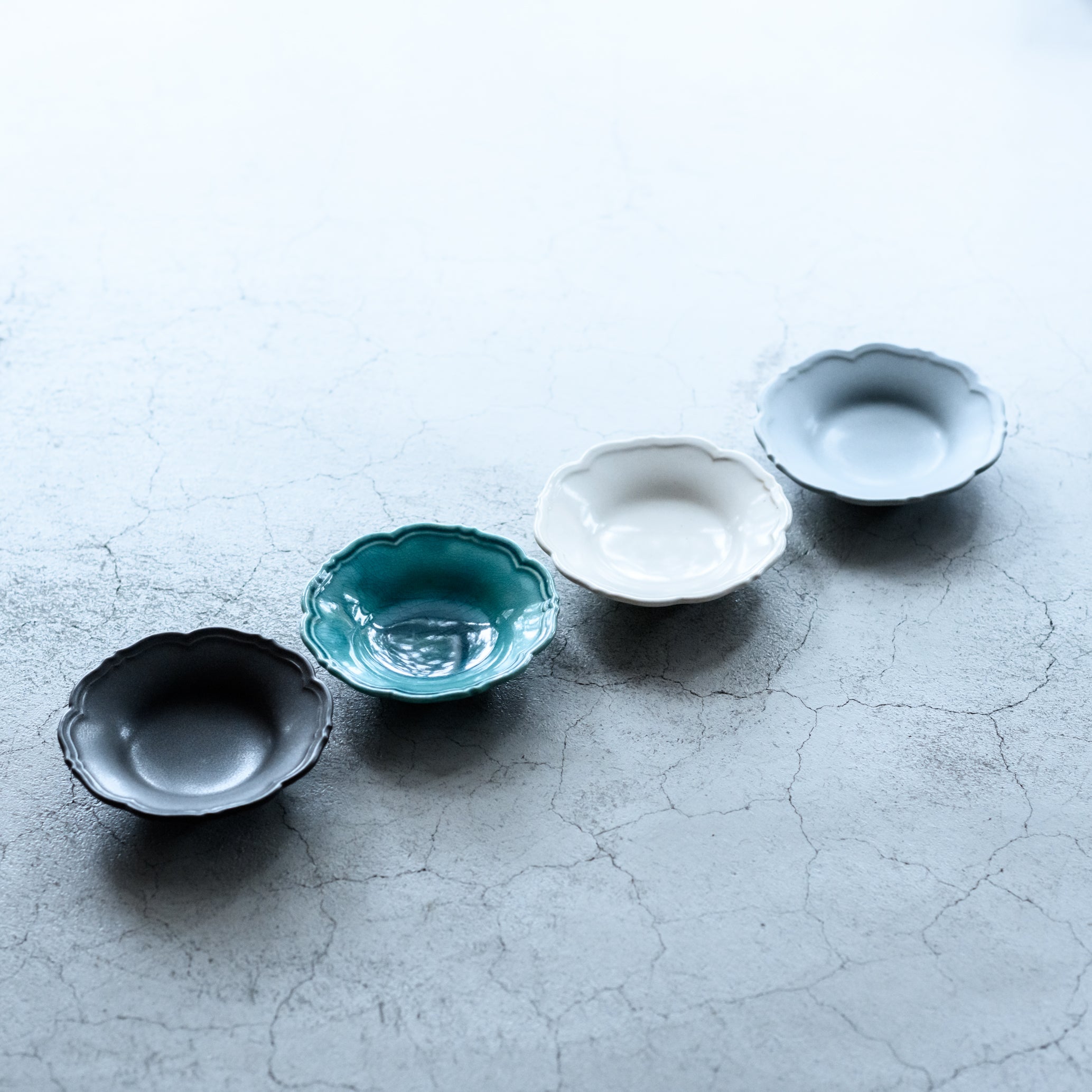 awabi ware｜輪花皿