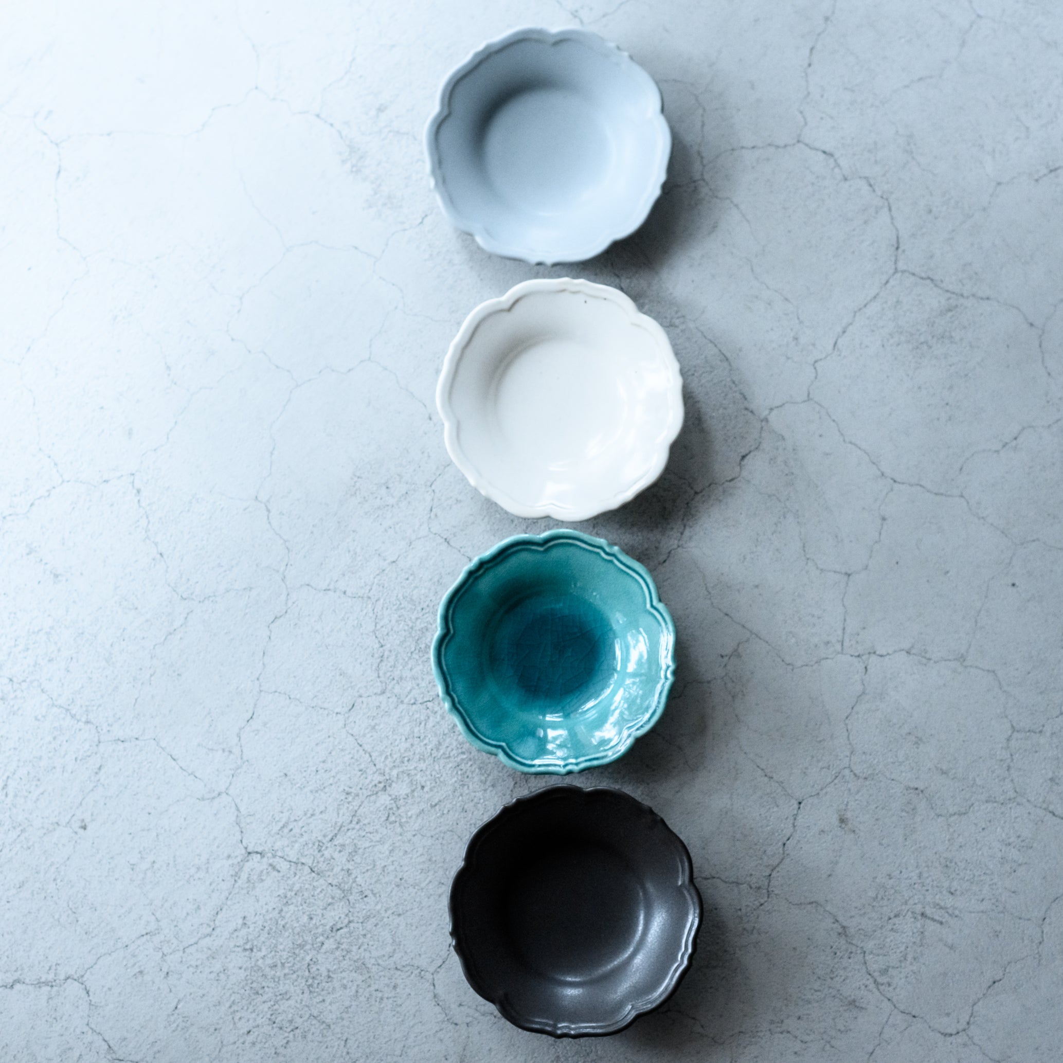 awabi ware｜輪花皿