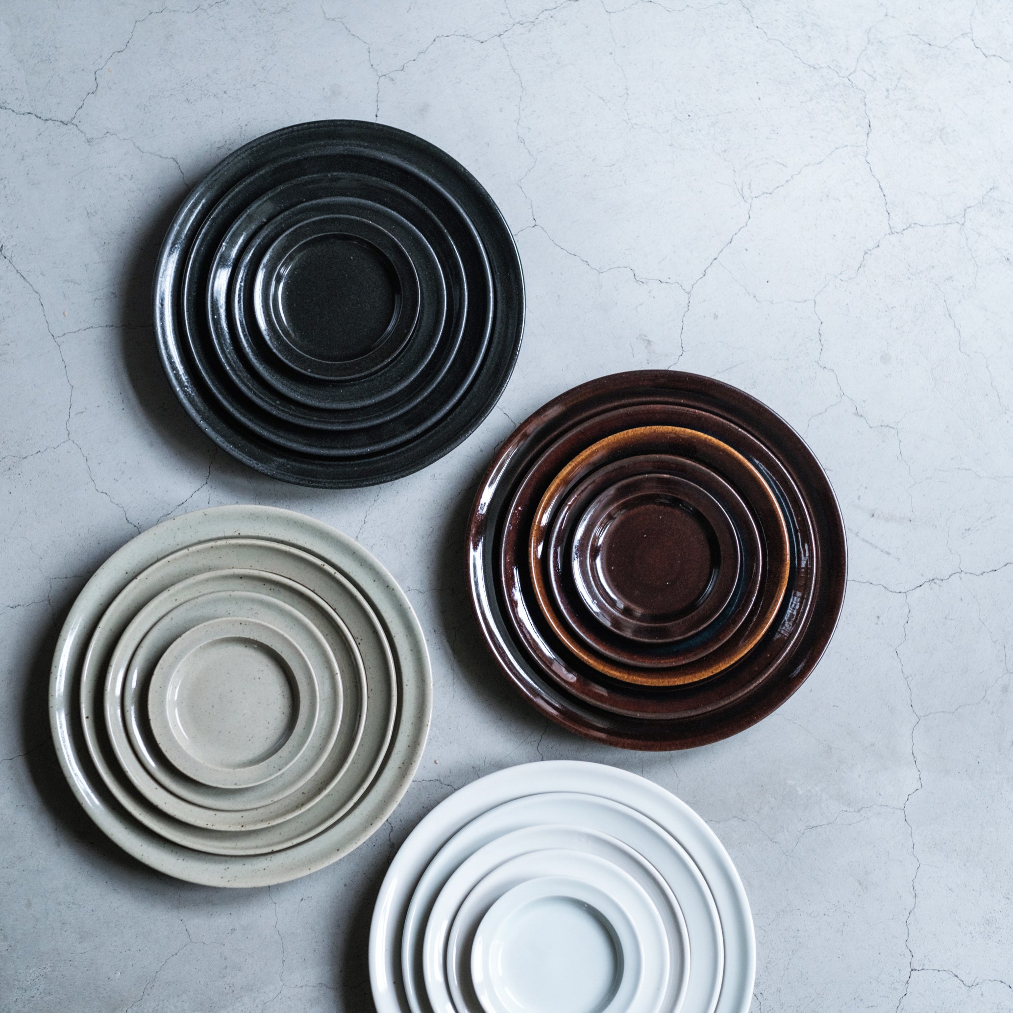 沖縄やちむん　益子焼　Luft Erde プレート　4枚 沖縄やちむん 益子焼 Luft Erde プレート 4枚