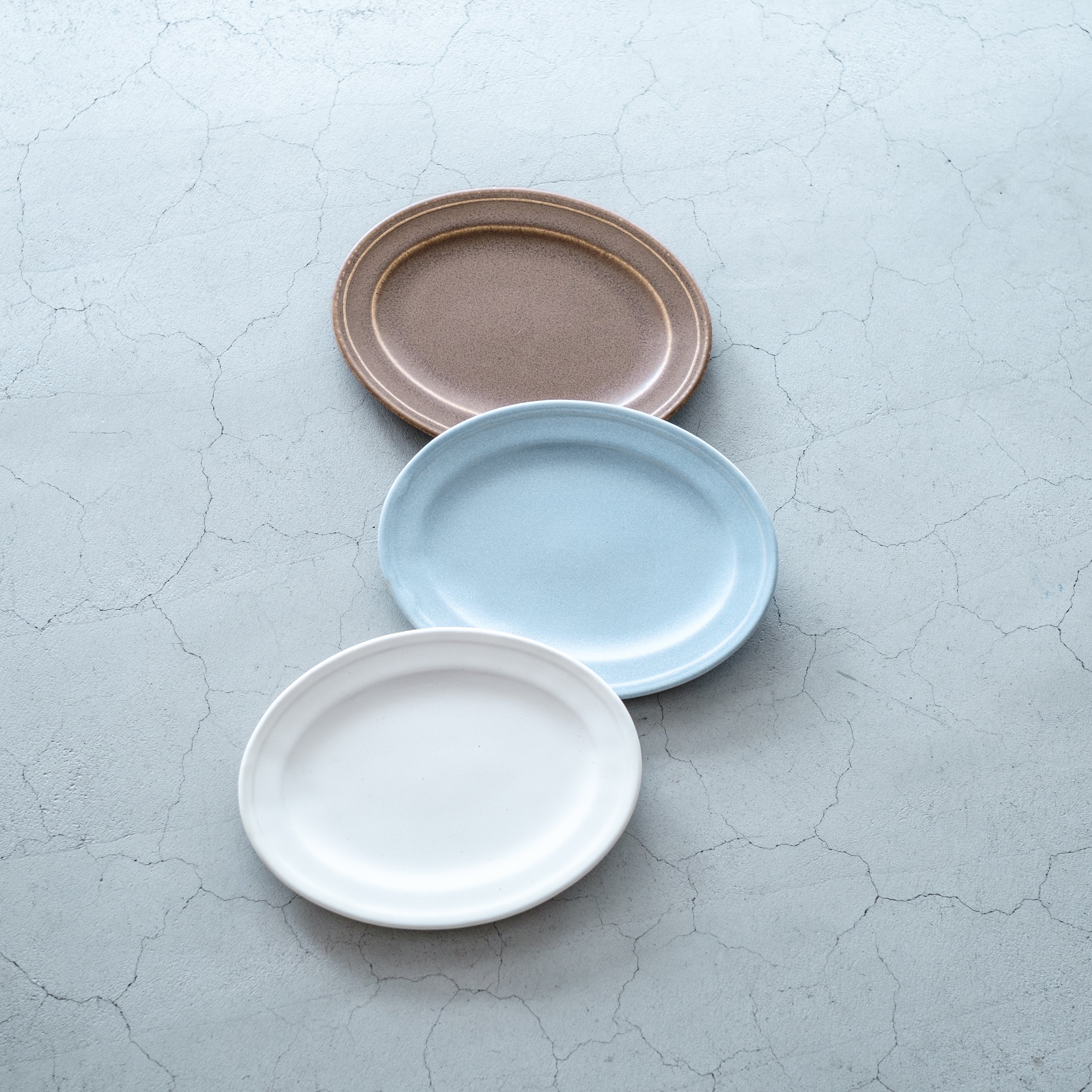 awabi ware｜楕円平皿