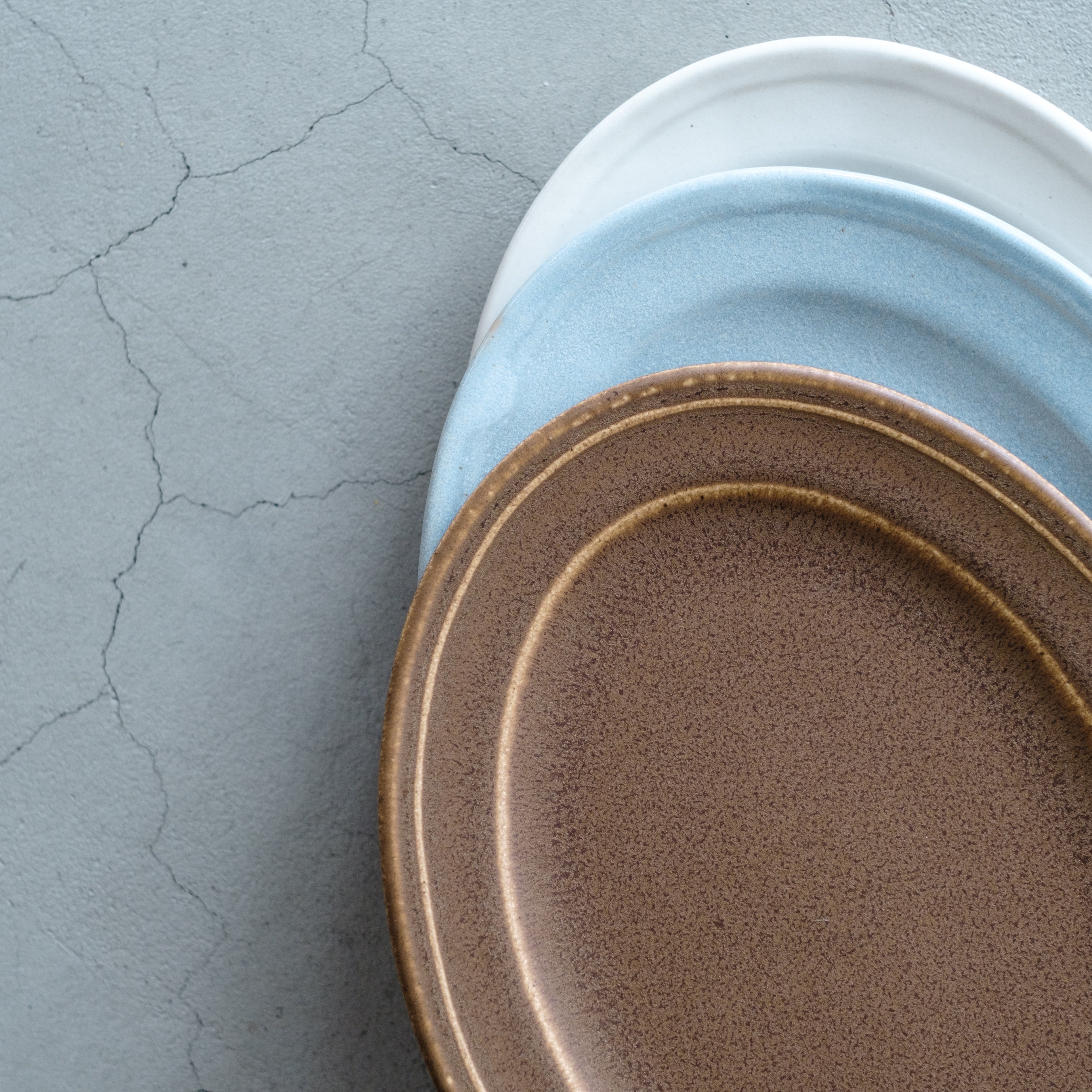 awabi ware｜楕円平皿