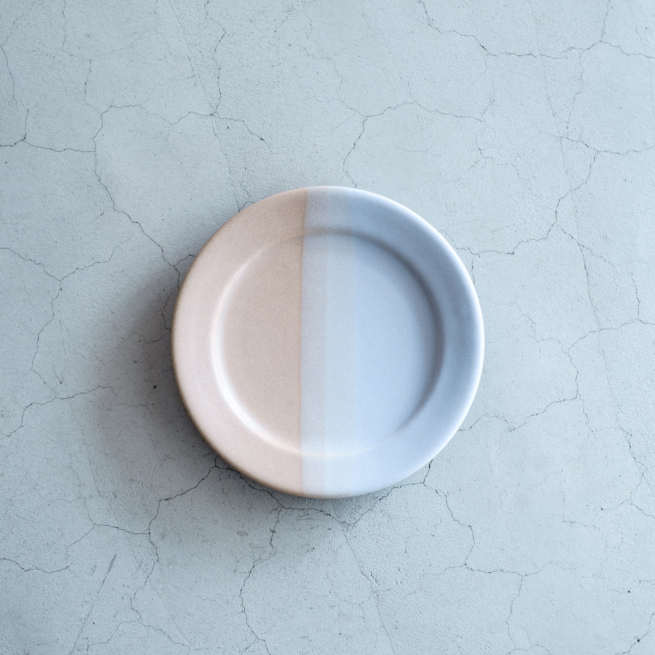 awabi ware｜二彩7寸平皿