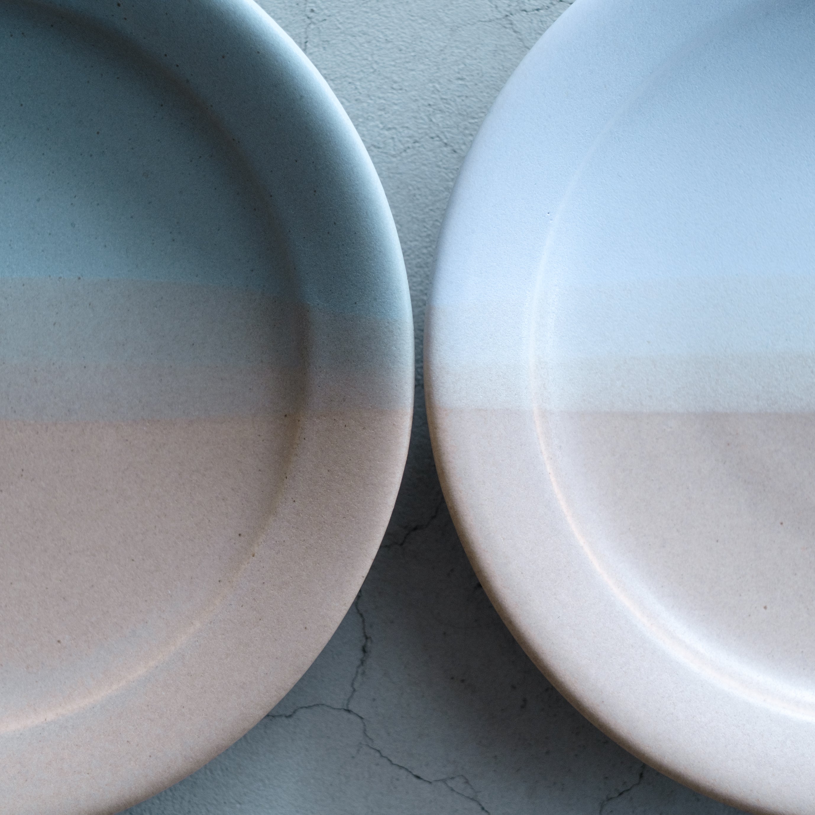 awabi ware｜二彩8寸平成平皿