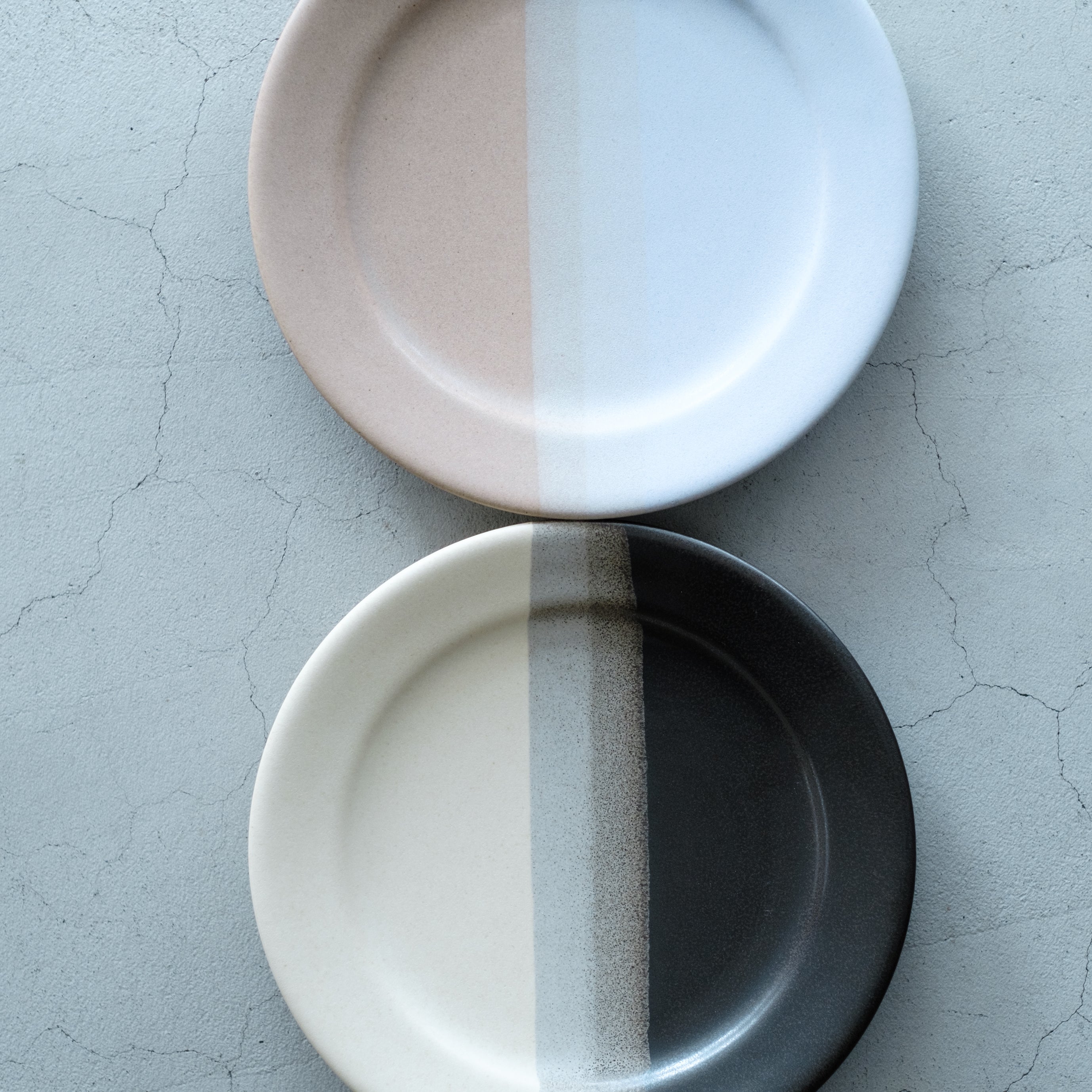 awabi ware|二彩7寸平皿 awabi ware|二彩7寸平皿