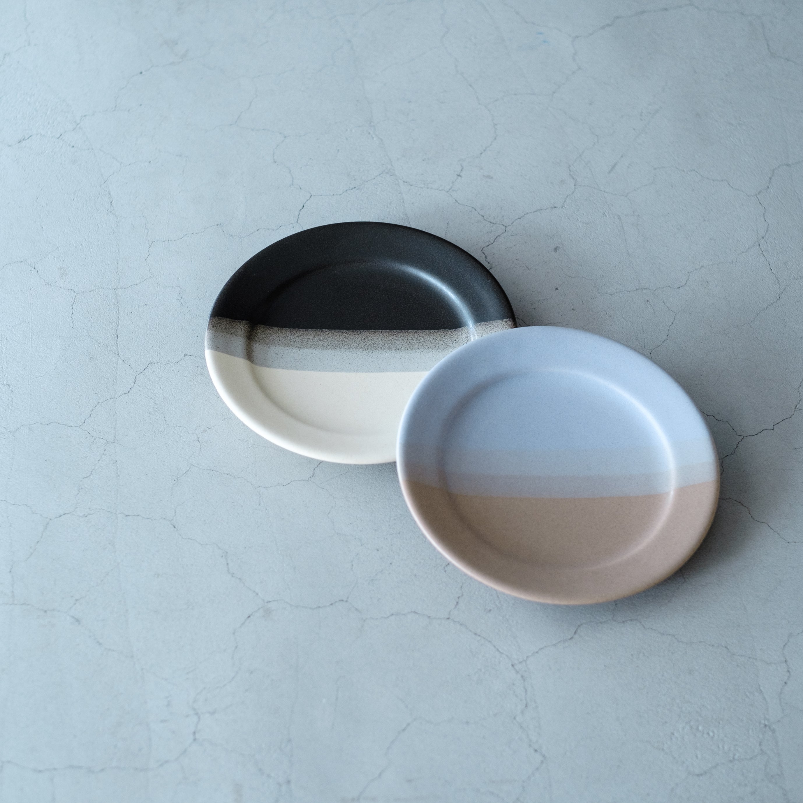 awabi ware｜二彩7寸平皿