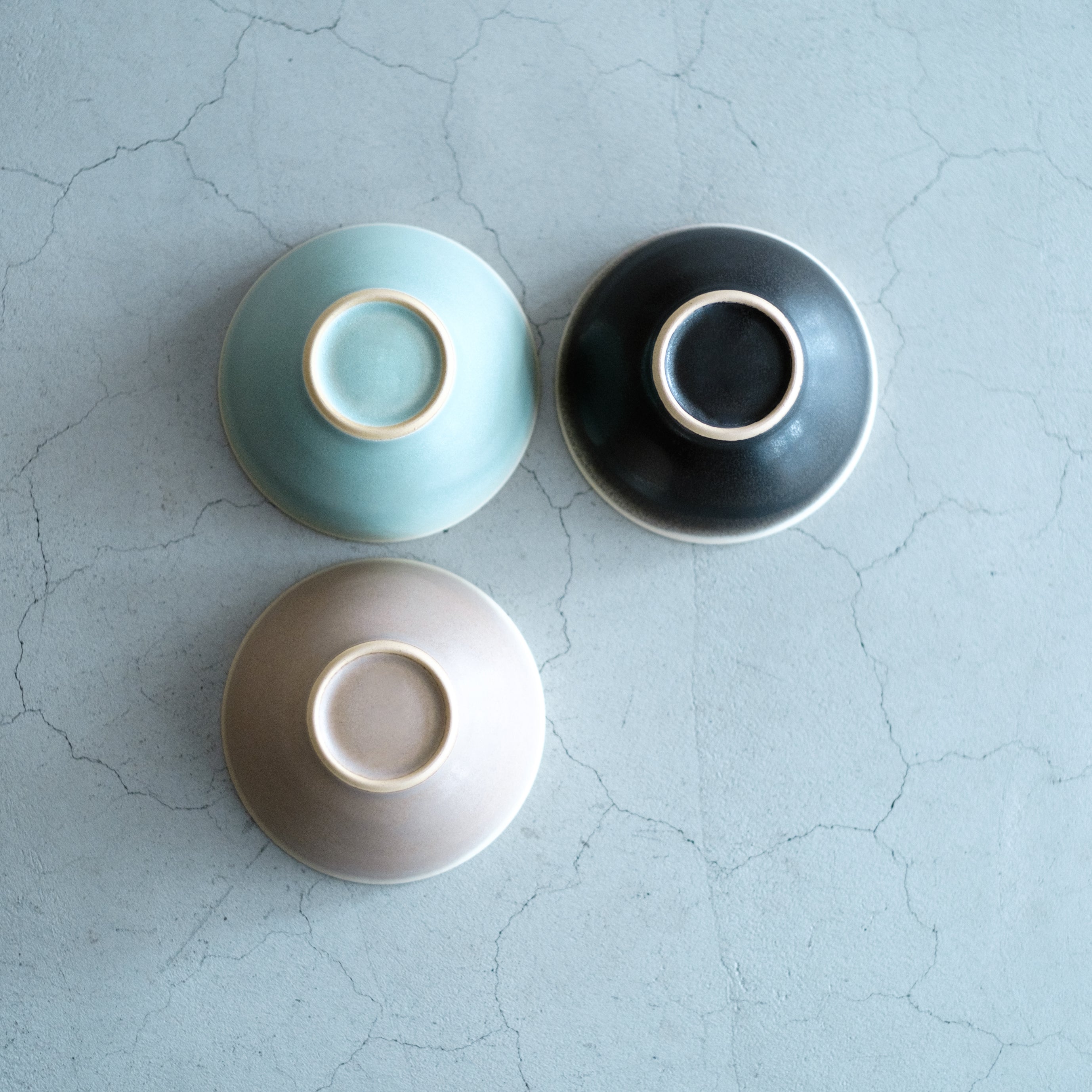 awabi ware｜掛け分け茶碗