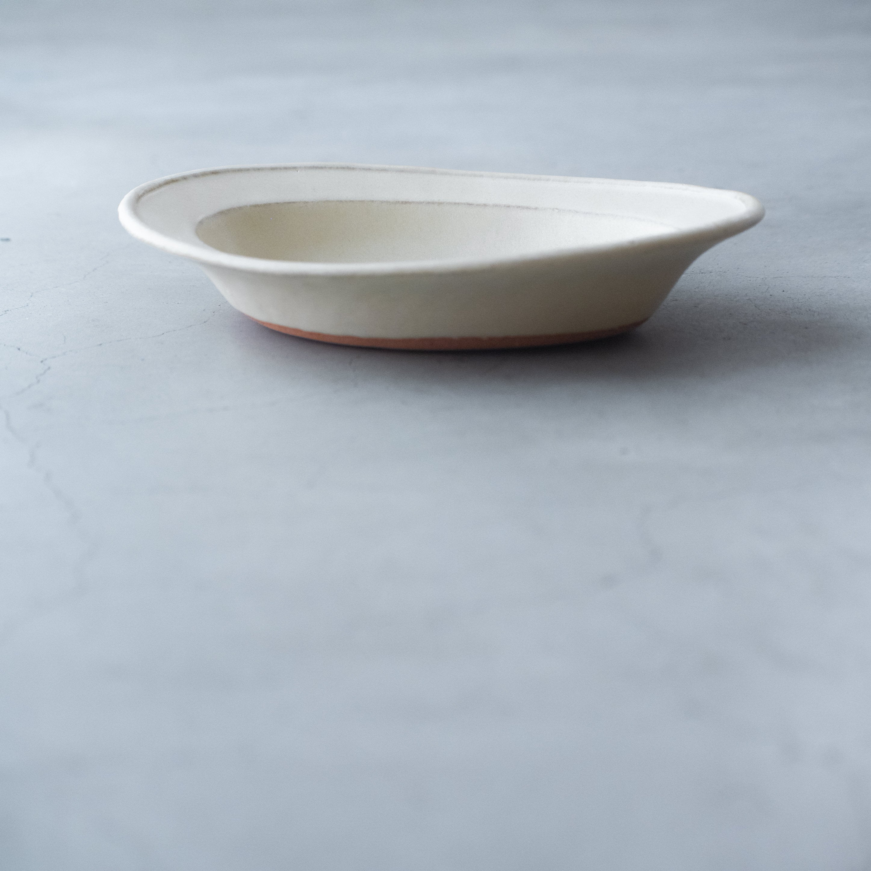 awabi ware｜耐熱楕円中深皿